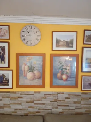 Reloj de Pared Grande con Números Romanos