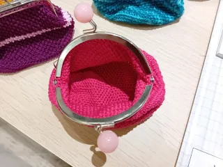 Portamonete uncinetto con clip