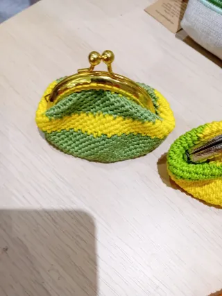 Portamonete uncinetto con clip