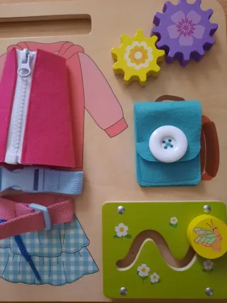 Tabla de actividades para bebés