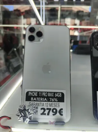iPhone 11 Pro Max 64GB Plata 76% Batería