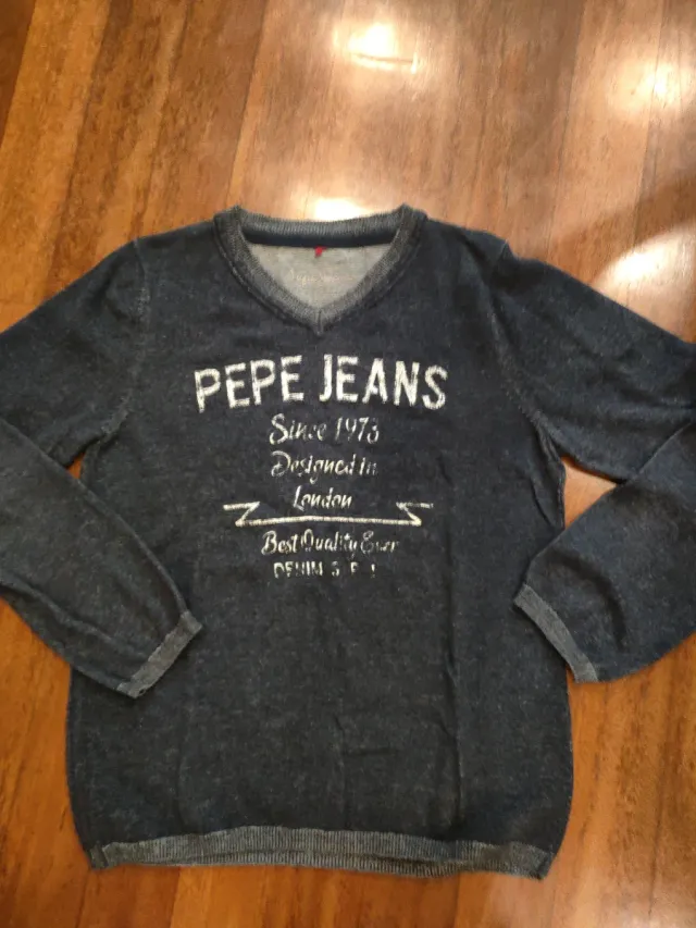 Jersey Pepe Jeans Azul Talla10,fino de vestir