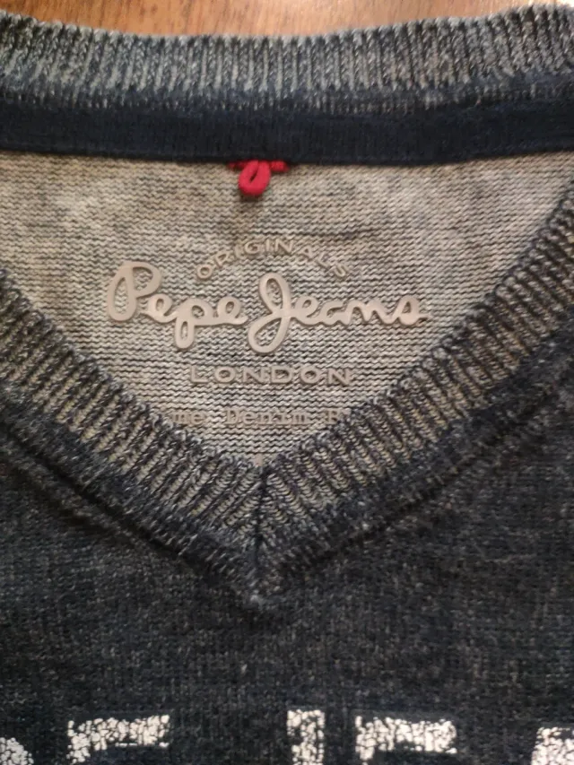 Jersey Pepe Jeans Azul Talla10,fino de vestir