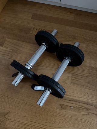 Mancuernas ajustables con discos