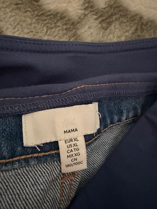 Pantalón vaquero premamá azul