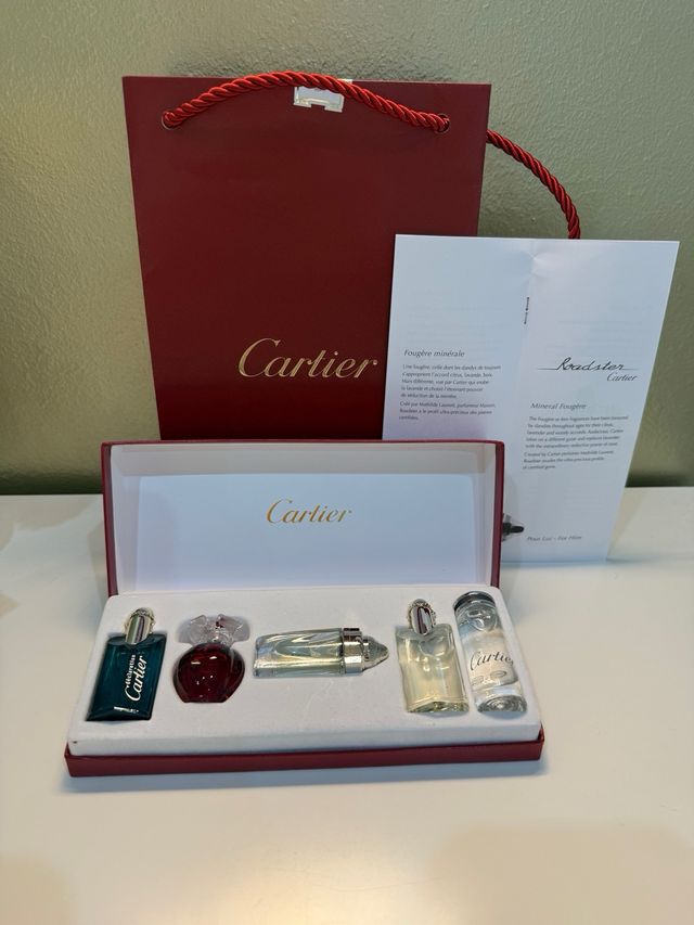 Set de 5 Perfumes Cartier 4 ml.