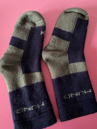 Calcetines de invierno negros y azul marino