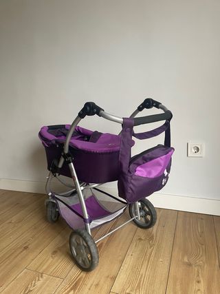 Carrito de muñecas morado