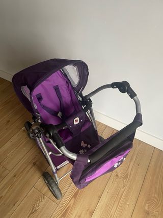 Carrito de muñecas morado