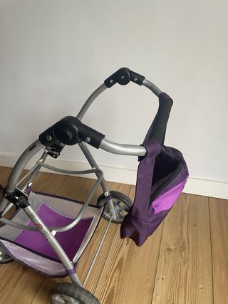 Carrito de muñecas morado
