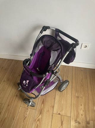 Carrito de muñecas morado