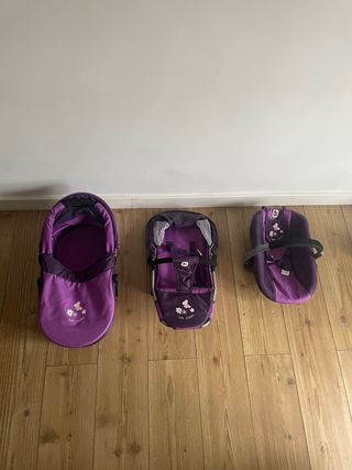 Carrito de muñecas morado