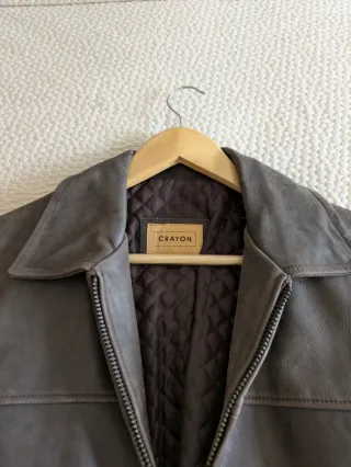 Chaqueta Cuero CRAVEN Marrón Talla M