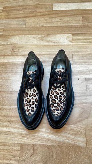 Scarpe Alfredo Giantin donna maculate pelle nera