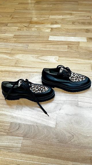 Scarpe Alfredo Giantin donna maculate pelle nera