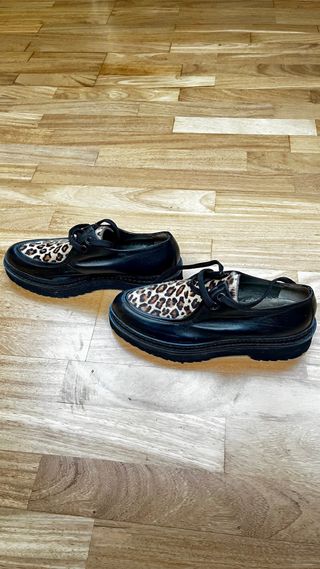 Scarpe Alfredo Giantin donna maculate pelle nera