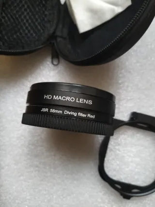 Filtro buceo rojo para cámaras