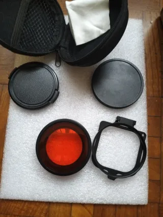 Filtro buceo rojo para cámaras