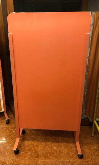 3 Biombos separadores con ruedas y espejo