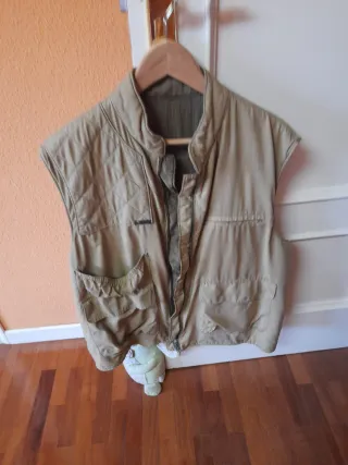 Chaleco deportivo beige/verde