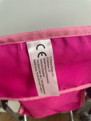 Trona de muñecas rosa