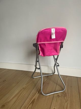 Trona de muñecas rosa