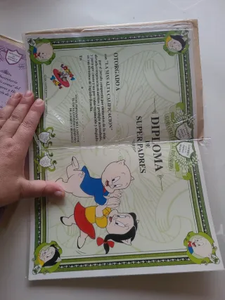 3 Postales Diplomas Dibujos Animados