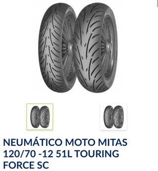 Neumático Mitas 120/70-12 51L Touring Force SC