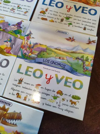 Libros Leo y veo. Los ogros, LosGnomos, LasBrujas,