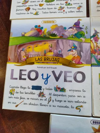 Libros Leo y veo. Los ogros, LosGnomos, LasBrujas,