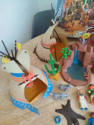 Playmobil 3870 campamento indio western vaqueros o