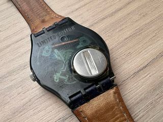 Reloj Swatch Piel Azul Marino