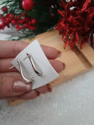 Orecchini blu e argento