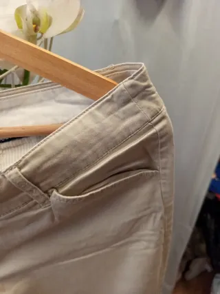 Pantalón Mango Beige Verano