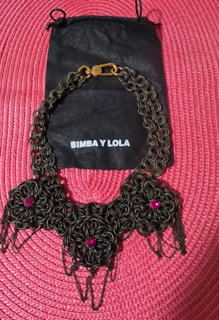 Collar Bimba y Lola marron y Rosa