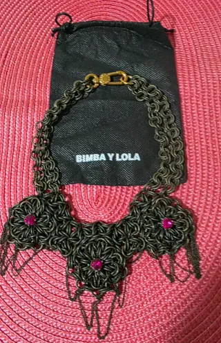 Collar Bimba y Lola marron y Rosa