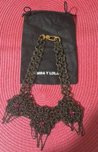 Collar Bimba y Lola marron y Rosa