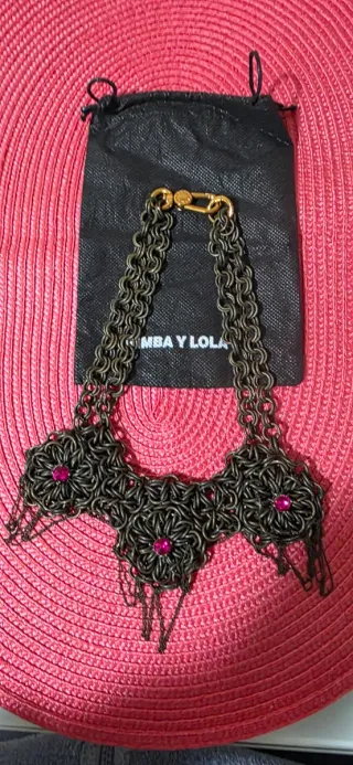 Collar Bimba y Lola marron y Rosa