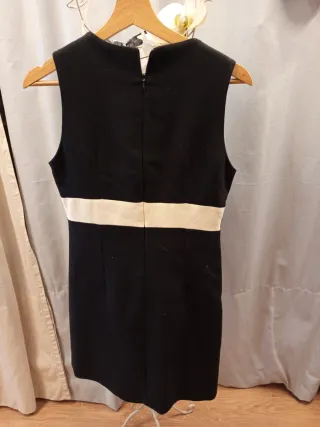 Vestido negro y blanco