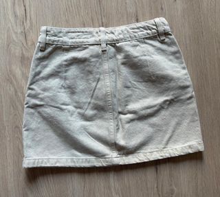 Falda vaquera beige Lefties (Talla XS)