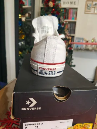 Zapatillas Converse Blancas Unisex Talla 42.5 Nue