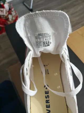 Zapatillas Converse Blancas Unisex Talla 42.5 Nue