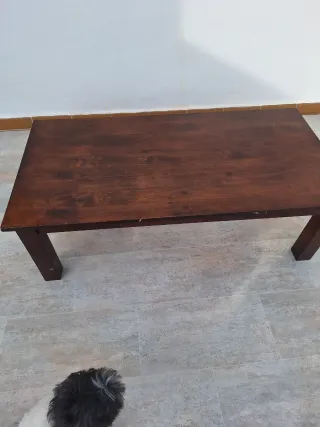 Mesa de centro de madera baja