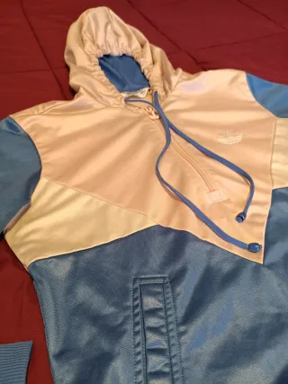 Sudadera Adidas Vintage Rosa y Azul