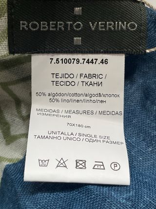 Fular Roberto Verino Nuevo Verde y Azul