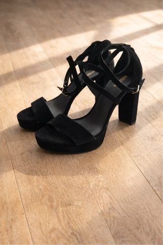 Tacones Michael Kors Negros Talla 37.5