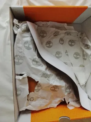 Timberland Bolsa y Caja Naranja/Blanco