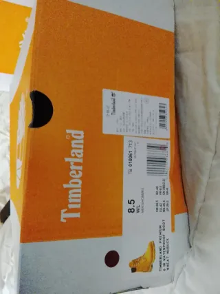 Timberland Bolsa y Caja Naranja/Blanco