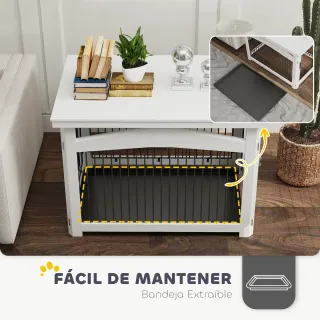 Jaula Perro 3 en 1 con Puerta Tapa