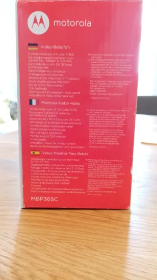 Vigilabebés Motorola con cámara